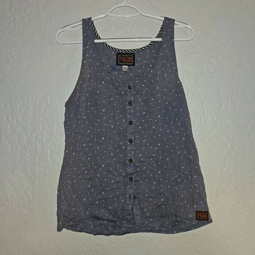 Volcom, womens medium, linen tank top